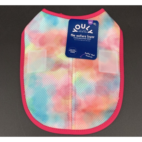 Youly Other - Youly Cooling Nature Lover Dog Vest Size XS Watercolor Pink Tie Dye 11 - 13 Inch